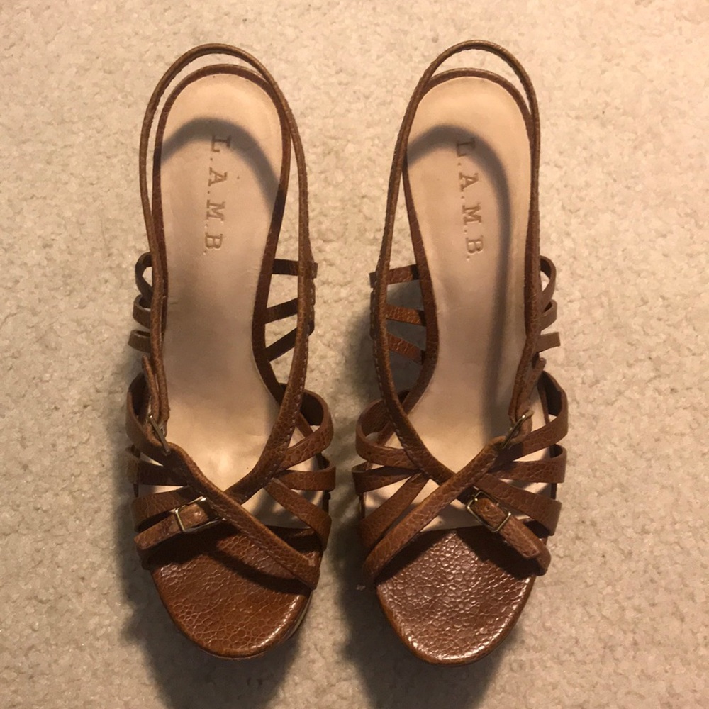 L.A.M.B Platform Heels